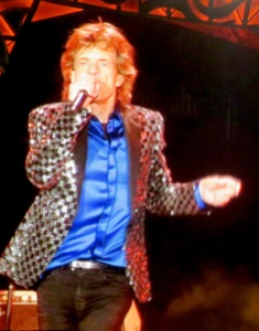 Mick Jagger shaking it like no 70-year-old I've ever seen. (image copyright Caroline Barron 2014)